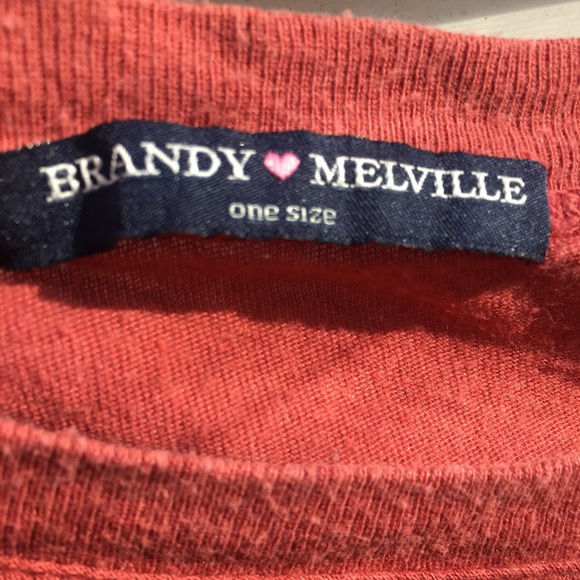 Brandy Melville Red Alien Patch Top- worn once - Picture 3 of 6